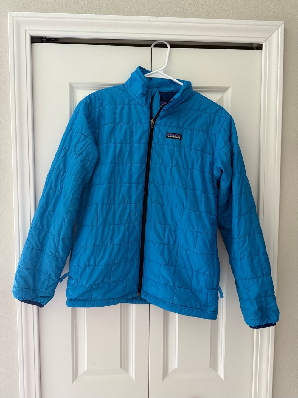 Patagonia Kids Blue Quilted Puffer Jacket